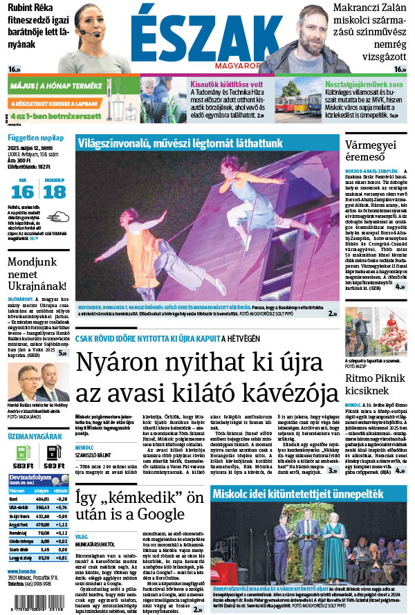 Lapszám: 2025.05.12.