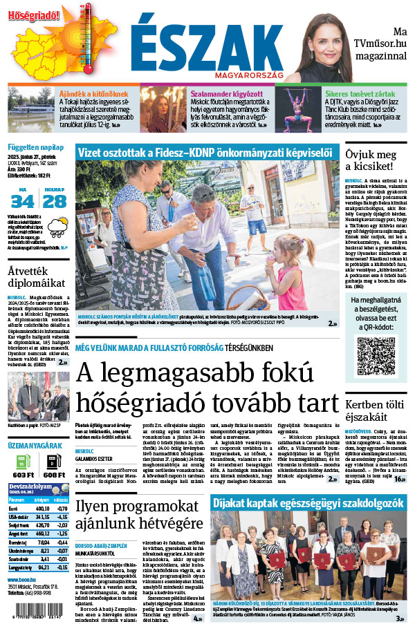 Lapszám: 2025.06.27. + MELLÉKLET