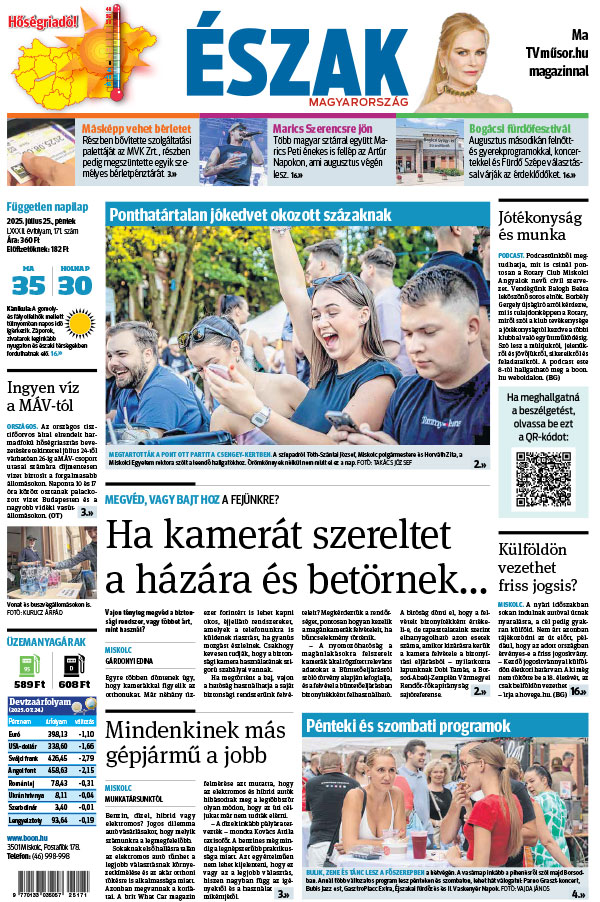 Lapszám: 2025.07.25. + MELLÉKLET