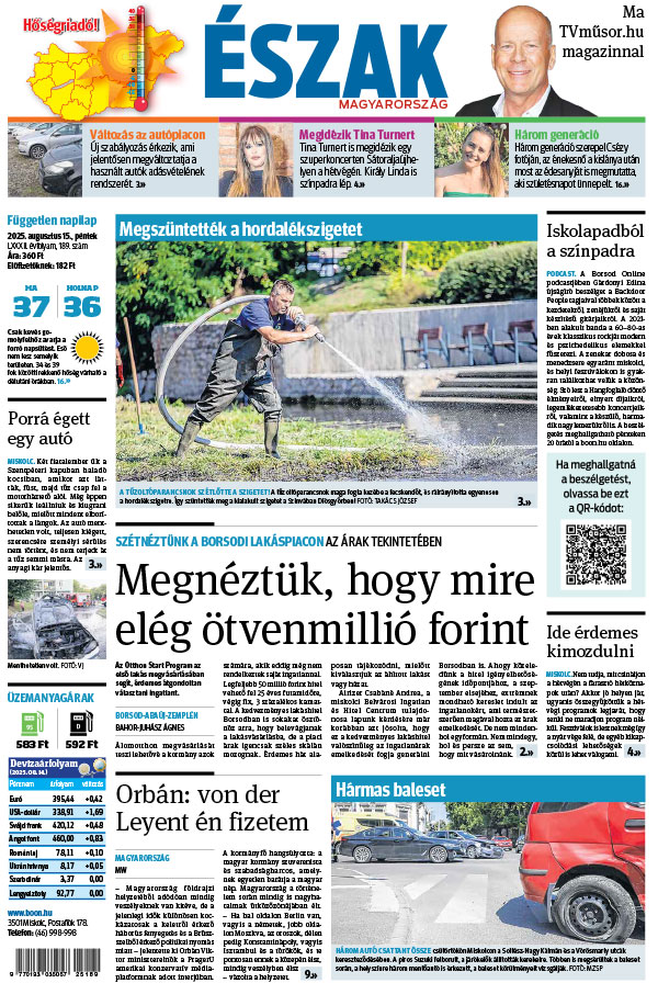 Lapszám: 2025.08.15. + MELLÉKLET