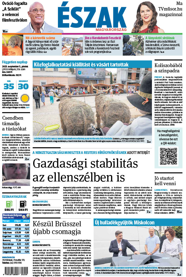 Lapszám: 2025.09.05. + MELLÉKLET