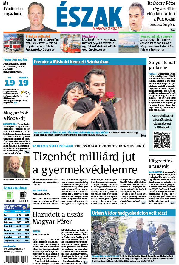 Lapszám: 2025.10.10. + MELLÉKLET