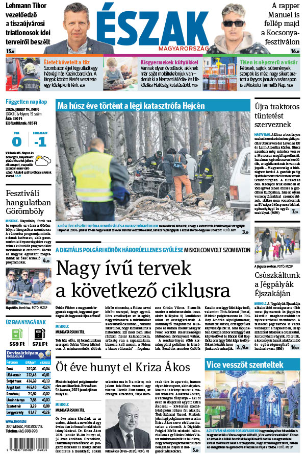 Lapszám: 2026. 01. 19.