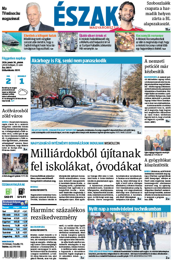 Lapszám: 2026. 01. 30. + MELLÉKLET