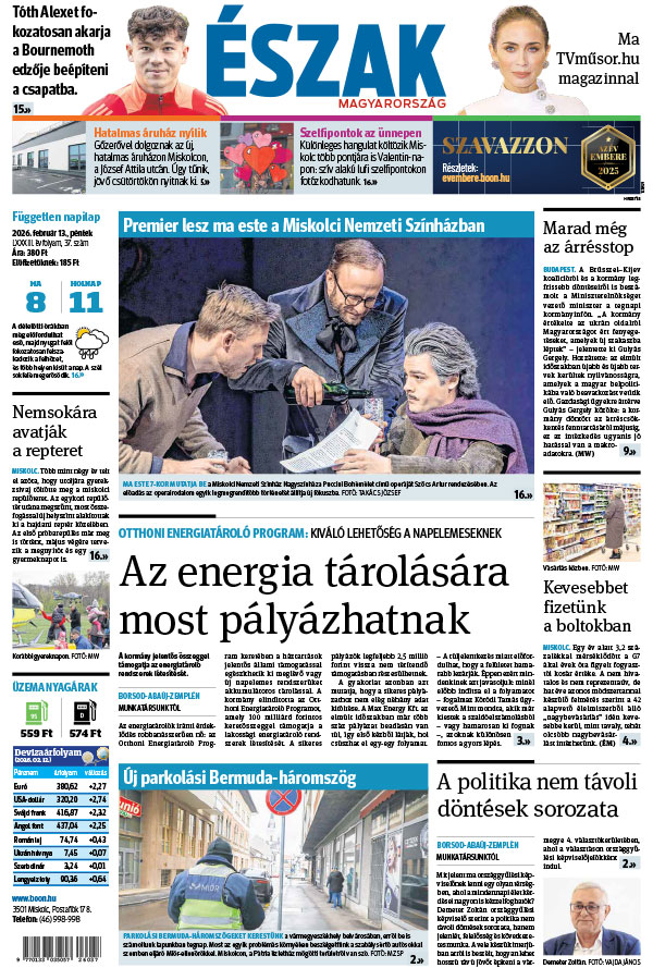 Lapszám: 2026. 02. 13. + MELLÉKLET