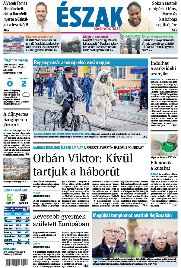 Lapszám: 2026. 02. 02.