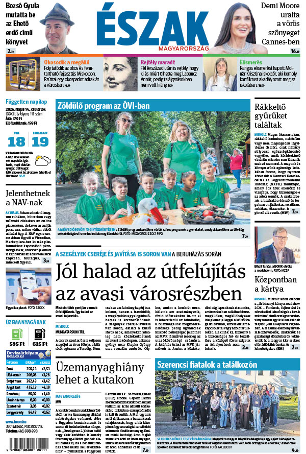 Lapszám: 2026. 05. 14.