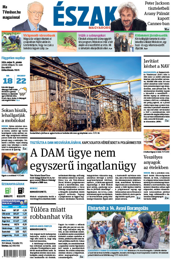 Lapszám: 2026. 05. 15. + MELLÉKLET