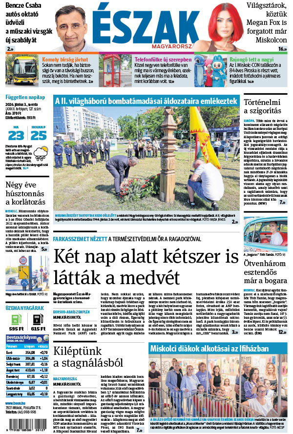 Lapszám: 2026. 06. 03.