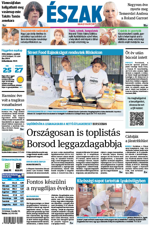 Lapszám: 2026. 06. 06.