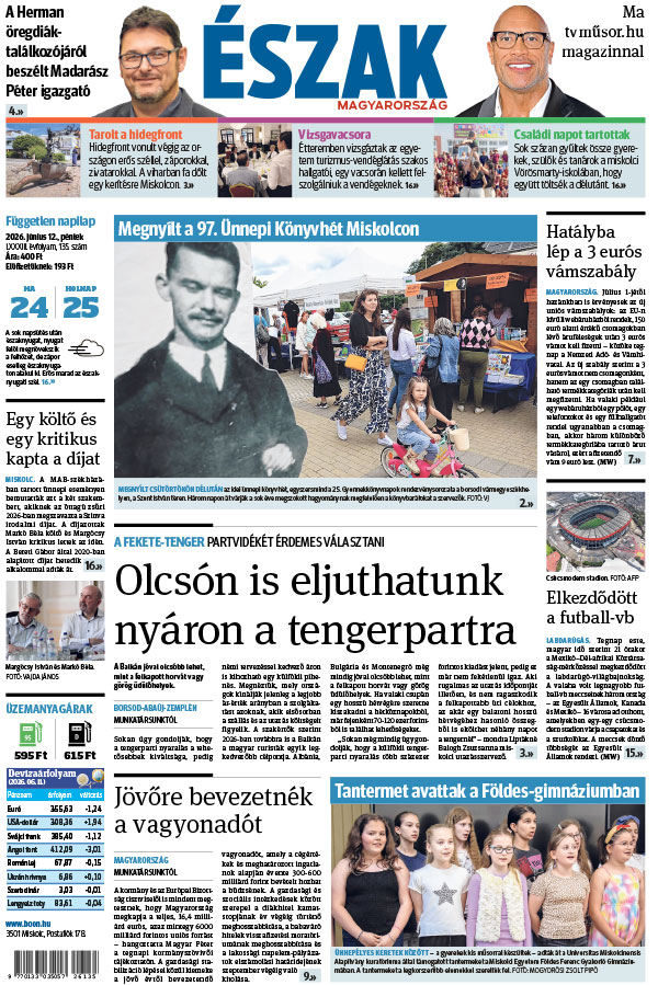 Lapszám: 2026. 06. 12. + MELLÉKLET