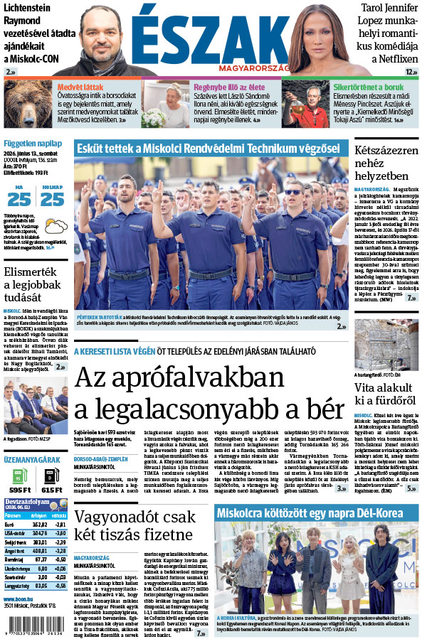 Lapszám: 2026. 06. 13.