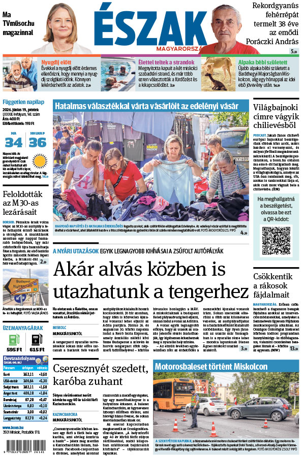 Lapszám: 2026. 06. 19. + MELLÉKLET