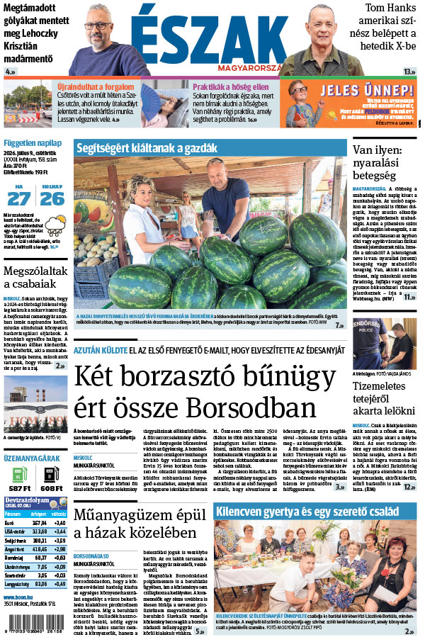 Lapszám: 2026. 07. 09.