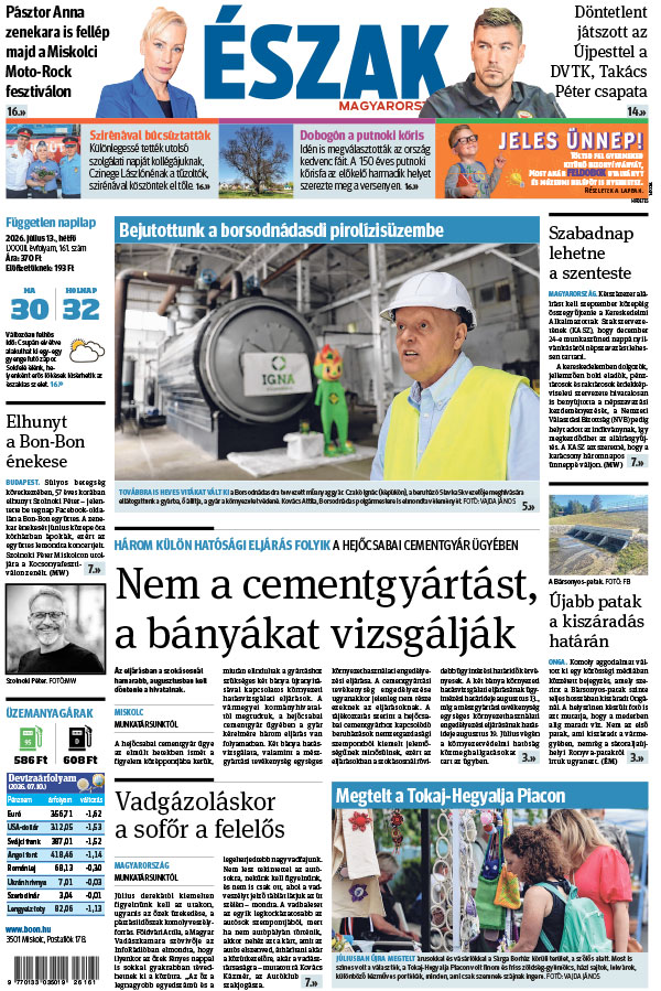 Lapszám: 2026. 07. 13.