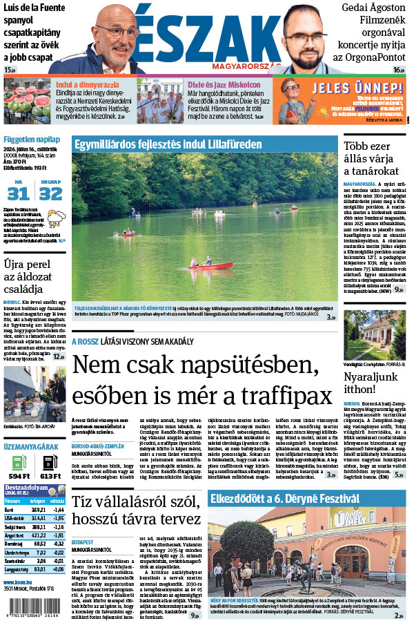 Lapszám: 2026. 07. 16.