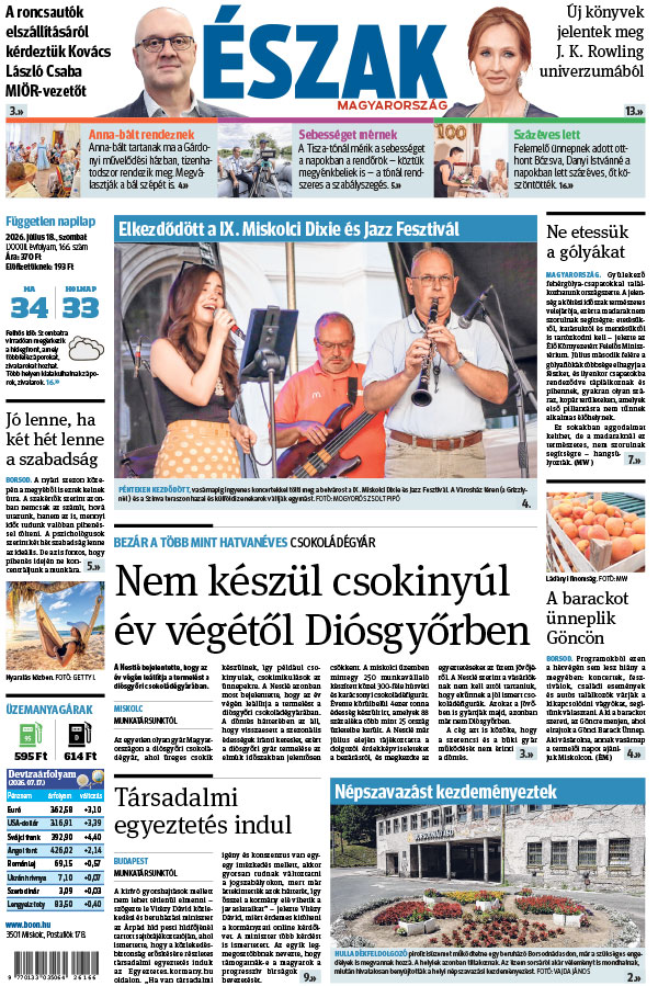 Lapszám: 2026. 07. 18.