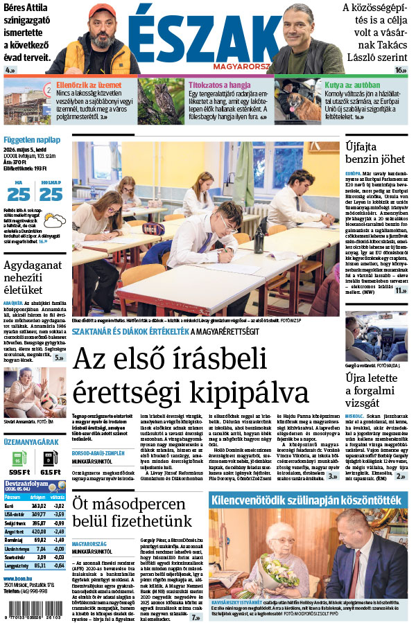 Lapszám: 2026. 05. 05.